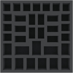 AFHU050BO 285 mm x 285 mm x 50 mm foam tray for board game boxes