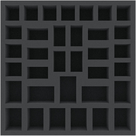 AFHU050BO 285 mm x 285 mm x 50 mm foam tray for board game boxes