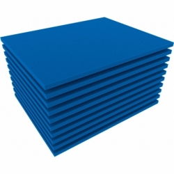 FS010Bblue10 10pcs. 345 mm x 275 mm x 10 mm colored foam for Shadowboard blue