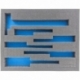 FS010Bblue10 10pcs. 345 mm x 275 mm x 10 mm colored foam for Shadowboard blue