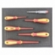 FS010Bred5 5pcs. 345 mm x 275 mm x 10 mm colored foam for Shadowboard red
