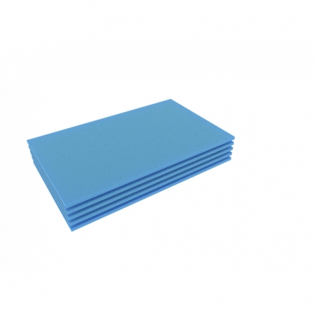 FS010Bblue5 5pcs. 345 mm x 275 mm x 10 mm colored foam for Shadowboard blue