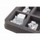 HS035BF02BO 35 mm half-size Figure Foam Tray for 8 large Flames of War Bases