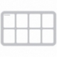 HS035ZC01 35 mm half-size Figure Foam Tray for Zombicide cards and token