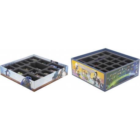 Feldherr foam tray set for Krosmaster Arena and expansion Frigost board game boxes