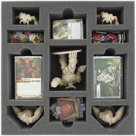 AF070DO03 70 mm foam tray with 11 compartments for DOOM - cards and big demons