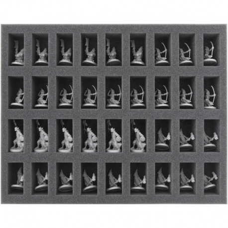 FS040MD03 40 mm full size foam tray with 36 compartments for Massive Darkness