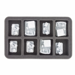 HS035A011 35 mm foam tray for miniatures in scale 1:100 (15 mm) – 8 compartments