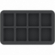 HS035A011 35 mm foam tray for miniatures in scale 1:100 (15 mm) – 8 compartments
