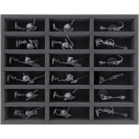 FS060A002 foam tray for Gloomspite Gitz - 18 compartments
