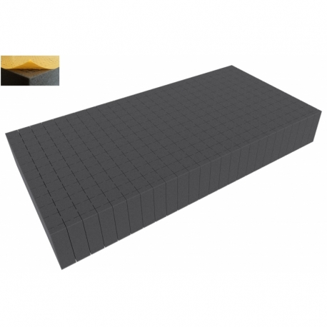 500 mm x 250 mm x 70 mm - Raster 20 mm - Pick and Pluck / Pre-Cubed foam tray self-adhesive