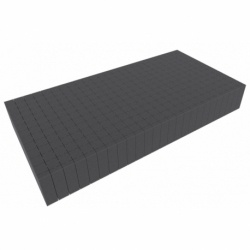 500 mm x 250 mm x 70 mm - Raster 20 mm - Pick and Pluck / Bandeja de espuma precubada
