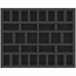 FSFJ040BO Full-Size foam tray with 30 compartments