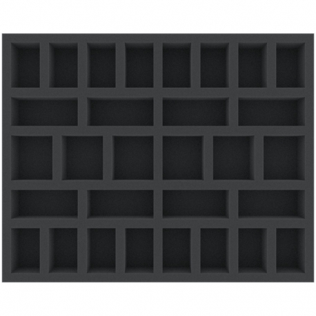FSFJ040BO Full-Size foam tray with 30 compartments