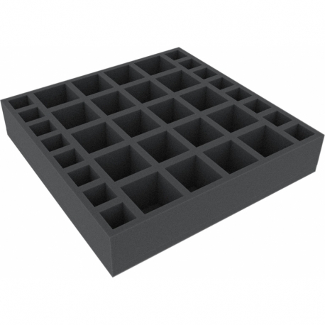 AFGK055BO 285 mm x 285 mm x 55 mm foam tray for board game boxes