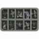 HSBE040BO 40 mm Half-Size foam tray with 10 compartments