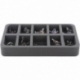HSBE040BO 40 mm Half-Size foam tray with 10 compartments