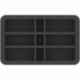 HSBI035BO 35 mm Half-Size foam tray with 9 compartments