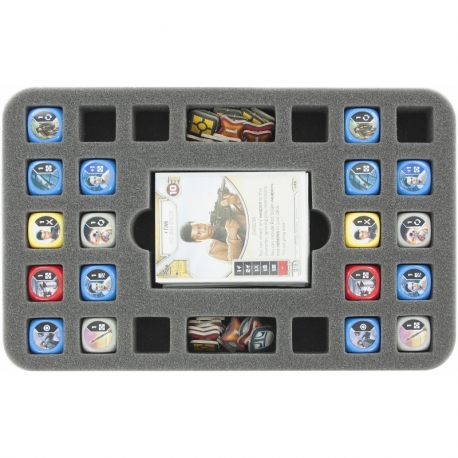 HSHP030BO 30 mm Half-Size foam tray with 27 compartments