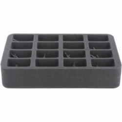 HS060BF05BO 60 mm Half-Size foam tray with 16 compartments