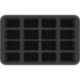 HS060BF05BO 60 mm Half-Size foam tray with 16 compartments