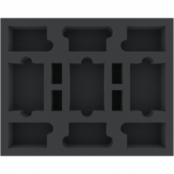 FSLG050BO Full Size foam tray with 13 compartments for accessories
