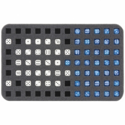 HSMC020BO 20 mm half-size foam tray 84 square cut-outs for dice