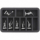HS040I004BO 40 mm Half-Size foam tray with 9 compartments