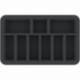 HS040I004BO 40 mm Half-Size foam tray with 9 compartments