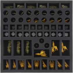 AFMEDG040BO 40 mm foam tray for Warhammer 40000: Forbidden Stars - 62 compartments