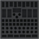 AFMEDG040BO 40 mm foam tray for Warhammer 40000: Forbidden Stars - 62 compartments