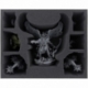 FSMEES120BO foam tray for Mortarion + Foetid Bloat-drone + 4 miniatures