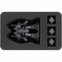 HSMEFQ110BO foam tray for Adeptus Titanicus: 1 Warlord Titan + 3 Imperial Knights