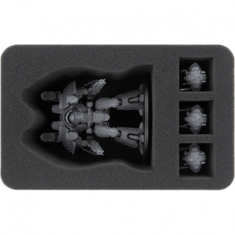 HSMEFQ110BO foam tray for Adeptus Titanicus: 1 Warlord Titan + 3 Imperial Knights