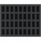 FS050BO 50 mm Full-Size foam tray with 36 compartments