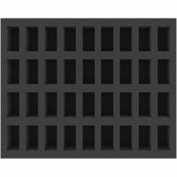 FS050BO 50 mm Full-Size foam tray with 36 compartments