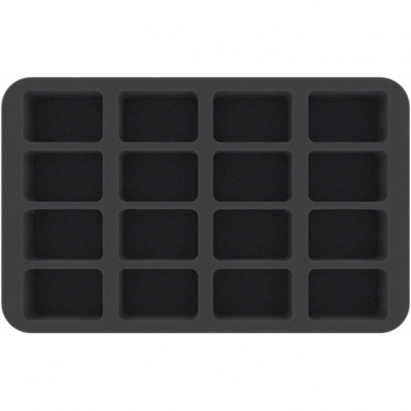 HS045BF05BO 45 mm Half-Size foam tray with 16 compartments