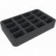 HS045BF05BO 45 mm Half-Size foam tray with 16 compartments