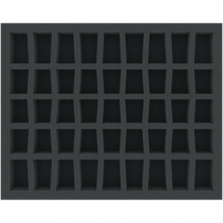 FS040C5BO 40 mm Full-Size foam tray with 45 compartments