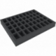 FS040C5BO 40 mm Full-Size foam tray with 45 compartments