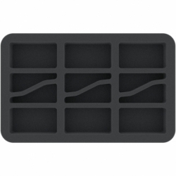 HS035BF03BO 35 mm Half-Size foam tray with 12 compartments