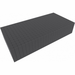 500 mm x 250 mm x 100 mm - Raster 20 mm - Pick and Pluck / Pre-Cubed foam tray