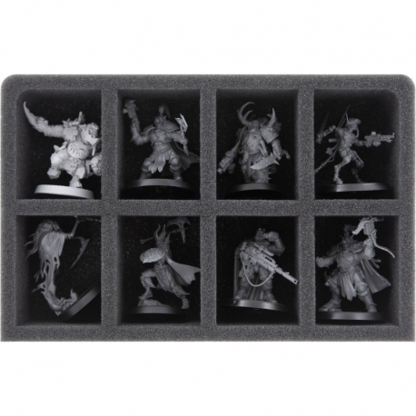 CQMEIE050BO Feldherr GWA-Size foam tray with 8 compartments