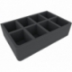 CQMEIE050BO Feldherr GWA-Size foam tray with 8 compartments