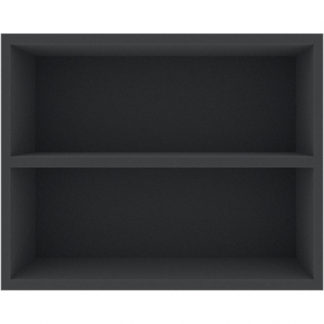 FSMEOC100BO 100 mm Full-Size foam tray with 2 compartments