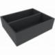 FSMEOC100BO 100 mm Full-Size foam tray with 2 compartments