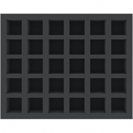 FSMEOV050BO 50 mm Full-Size foam tray with 30 compartments