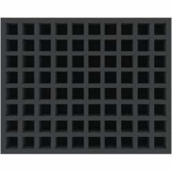 FSMEUM050BO 50 mm Full-Size foam tray with 80 compartments