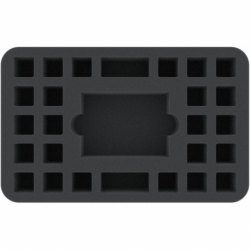 HSHP050BO 50 mm Half-Size foam tray with 27 compartments