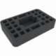 HSHP050BO 50 mm Half-Size foam tray with 27 compartments